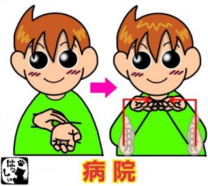 病院の手話