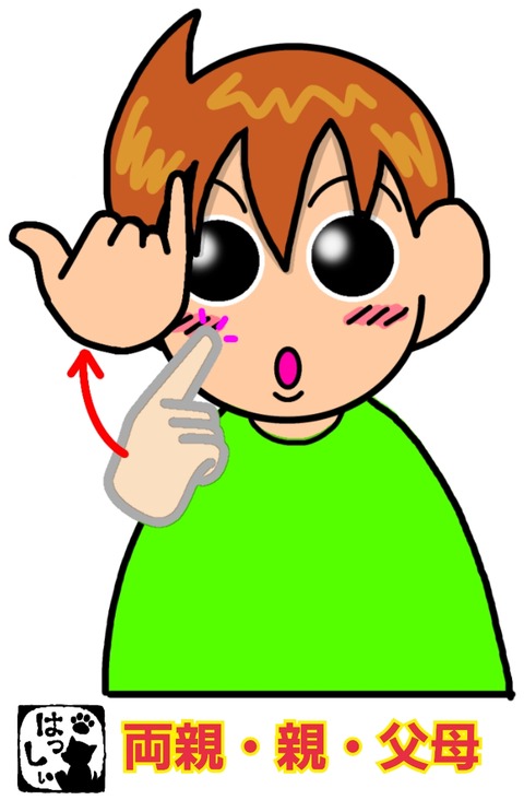 親の手話